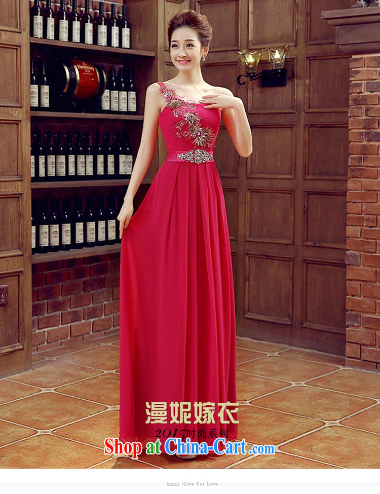 Time Syria 2015 Korean version of the new bride, marriage wedding dresses banquet toast serving long beauty dress bridal toast serving the shoulder of dress red M pictures, price, brand platters! Elections are good character, the national distribution, so why buy now enjoy more preferential! Health