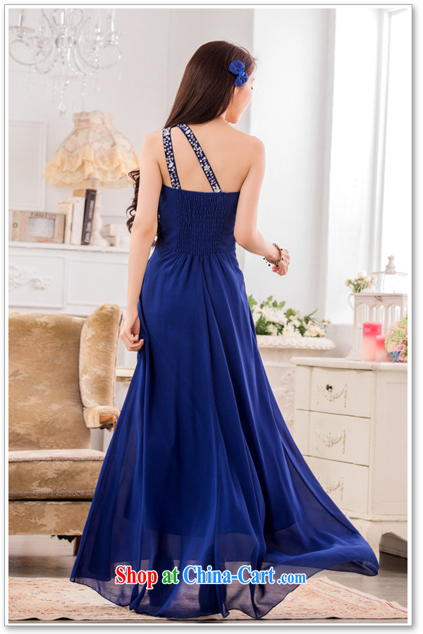 JK 2 high-end dinner show the dress stylish single shoulder manually staple snow Pearl woven long evening dress blue XXXL pictures, price, brand platters! Elections are good character, the national distribution, so why buy now enjoy more preferential! Health