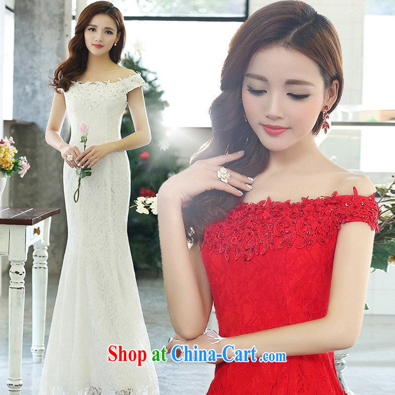 Qin Qing store 2015 spring new female fashion a sleeveless fall bridal gown dress Evening Dress red MZSH XL 1515
