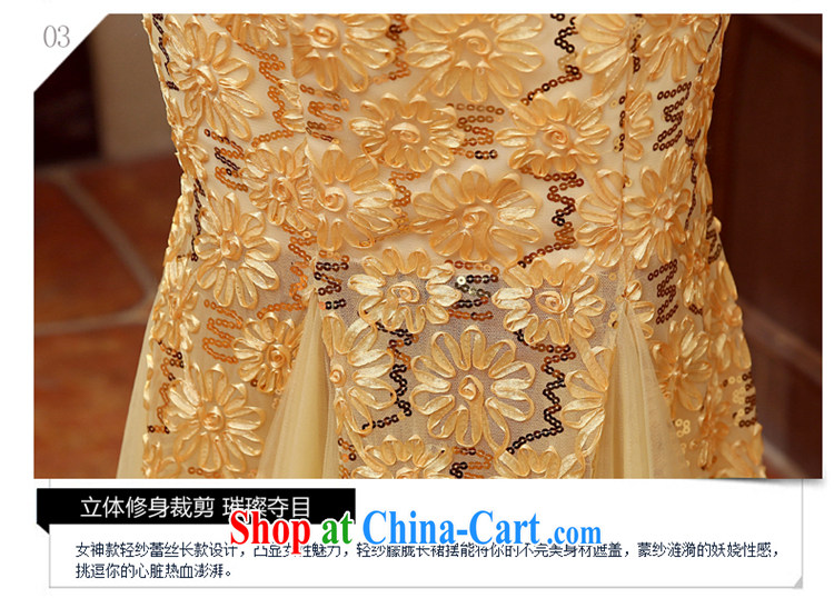 Syria Time 2015 new spring and summer wedding dresses bridal toast clothing fashion at Merlion gold lace wedding dress long car show car models dress dress gold XL pictures, price, brand platters! Elections are good character, the national distribution, so why buy now enjoy more preferential! Health
