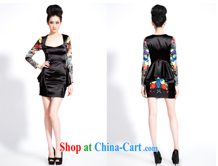 A lifetime dresses 2014 New Original Design stamp long-sleeved mini dress dress dress dress black 20220685 black M stock code 165 /84 A pictures, price, brand platters! Elections are good character, the national distribution, so why buy now enjoy more preferential! Health