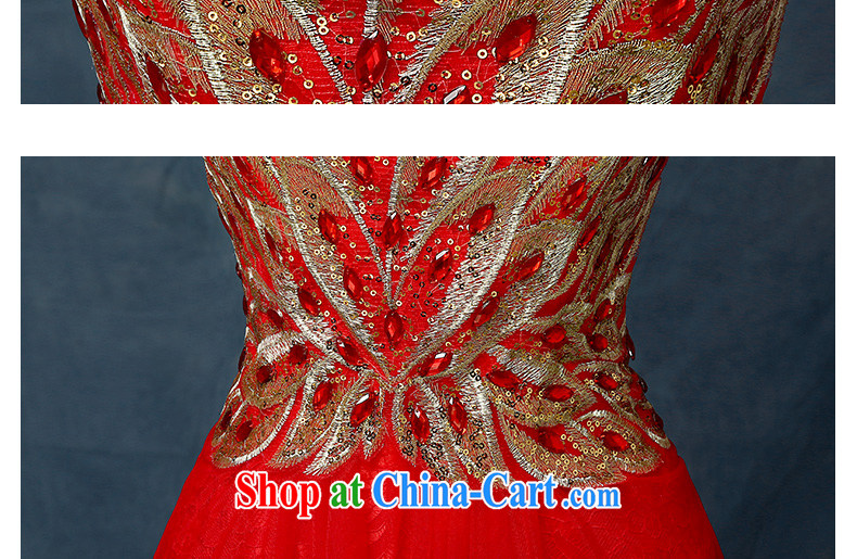 Evening Dress 2015 new Korean long spring and summer bows bridal Wedding Fashion moderator dress dresses female Red XL pictures, price, brand platters! Elections are good character, the national distribution, so why buy now enjoy more preferential! Health
