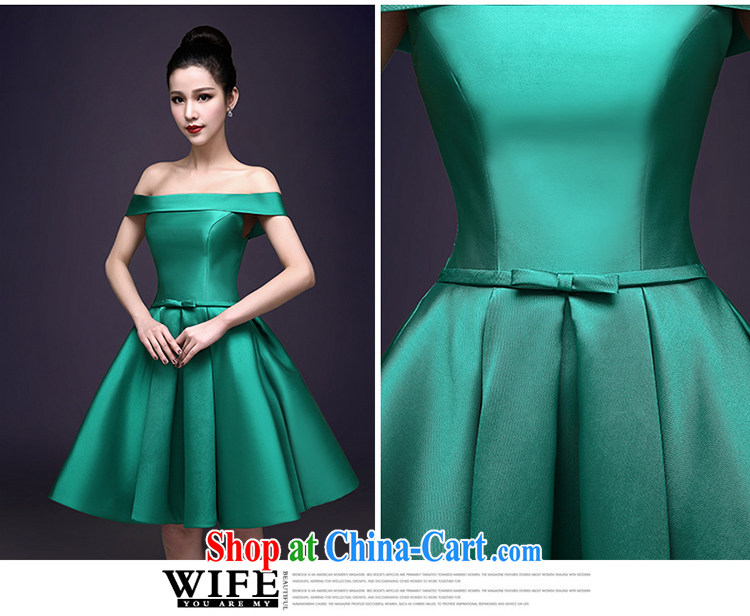 2015 spring and summer New Green high quality Evening Dress stylish field shoulder banquet dress party dress girl short green XXL pictures, price, brand platters! Elections are good character, the national distribution, so why buy now enjoy more preferential! Health
