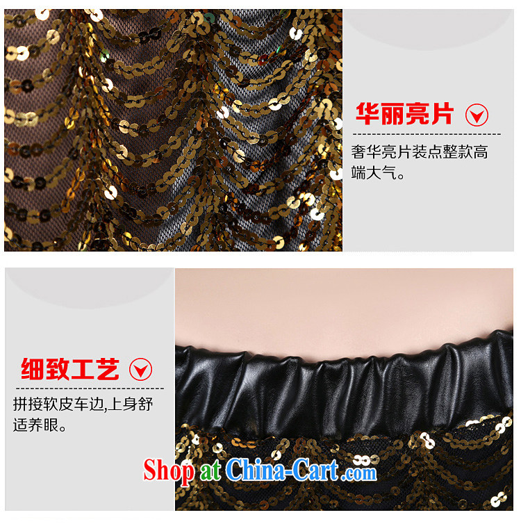 According to dance Hip Hop new Europe night DS 酒吧女 costumes sexy, female singer clothing dancer clothing gold L larger picture, price, brand platters! Elections are good character, the national distribution, so why buy now enjoy more preferential! Health