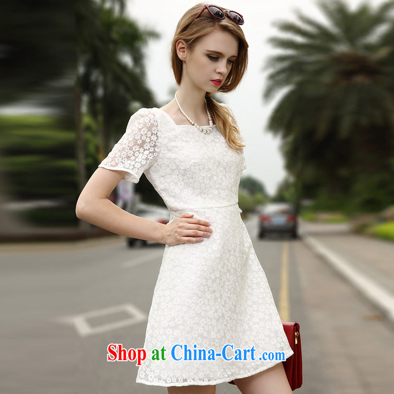 Golden Harvest, poetry helped Connie to pack 2015 summer new lace snow woven dresses women dress 8.002065 billion white XL, Golden Harvest poem helped Connie to pack (ROMSIF), online shopping