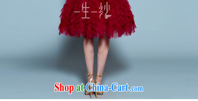 A yarn 2015 new short wedding dress high waist red pregnant bride small dress, Japan and the Republic of Korea, summer toast 20220677 serving wine red back is not exposed XL spot 165 /92 A pictures, price, brand platters! Elections are good character, the national distribution, so why buy now enjoy more preferential! Health