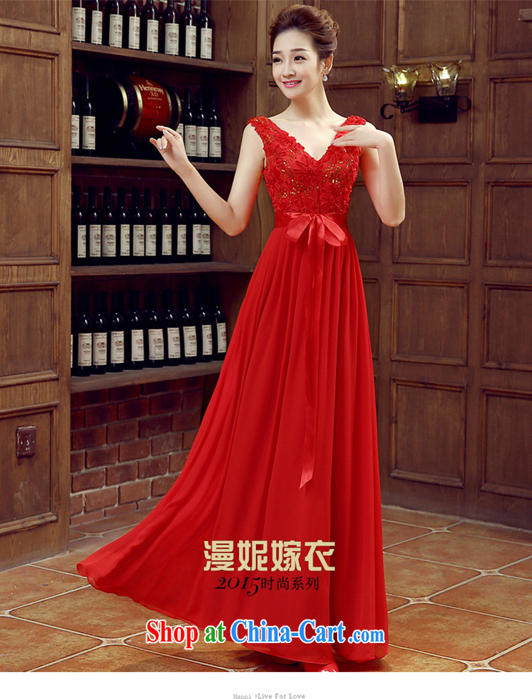 Syria Time 2015 New Red marriage V collar dress wedding dresses long bridal dress uniform toast the code mm thick graphics thin red XXL pictures, price, brand platters! Elections are good character, the national distribution, so why buy now enjoy more preferential! Health