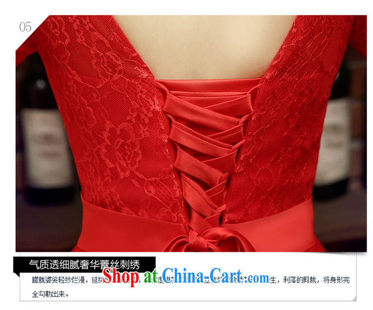 Syria Time 2015 new round collar cuff red long lace tie-wedding dresses bridal toast serving evening dress dress spring and summer red XXL pictures, price, brand platters! Elections are good character, the national distribution, so why buy now enjoy more preferential! Health