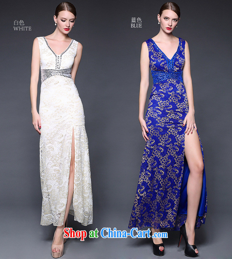 2015 summer dress new sexy beauty lace the forklift truck V collar dress dresses W 0237 white are code pictures, price, brand platters! Elections are good character, the national distribution, so why buy now enjoy more preferential! Health