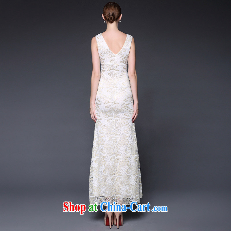 2015 summer dress new sexy beauty lace the forklift truck V collar dress dresses W 0237 white are code, health concerns (Rvie .), and, on-line shopping