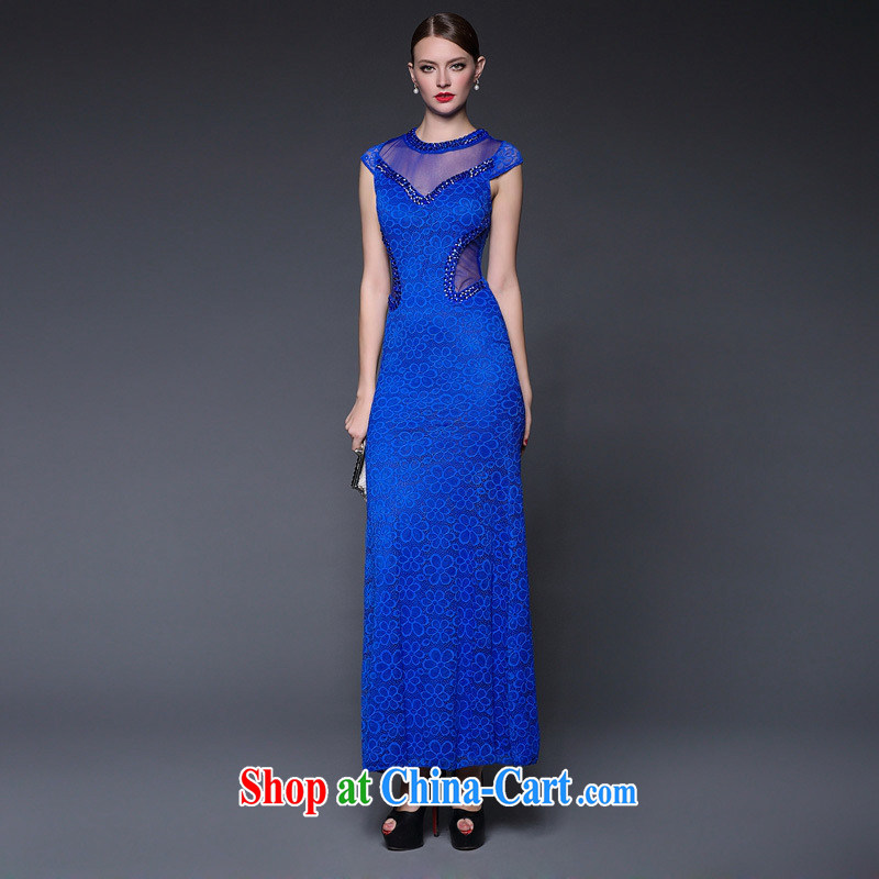 In Europe and the 2015 new summer lace nails pearl cultivation, qipao dress dresses W 0389 black, code, health concerns (Rvie .), and, on-line shopping
