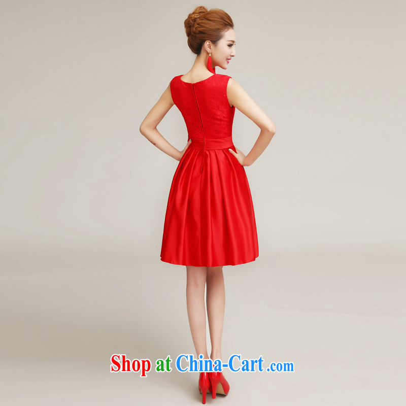 Syria Time 2015 new spring and summer evening dress bridesmaid clothing bridal toast serving short little red dress retro dresses bridesmaid dress red XXL, time, and shopping on the Internet