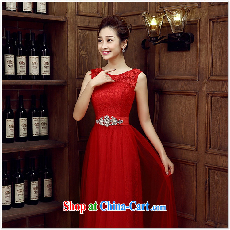Pink bridal bridesmaid wedding double-shoulder wedding dresses serving toast wedding Evening Dress long dual-shoulder 2015 new rose red XXL pictures, price, brand platters! Elections are good character, the national distribution, so why buy now enjoy more preferential! Health