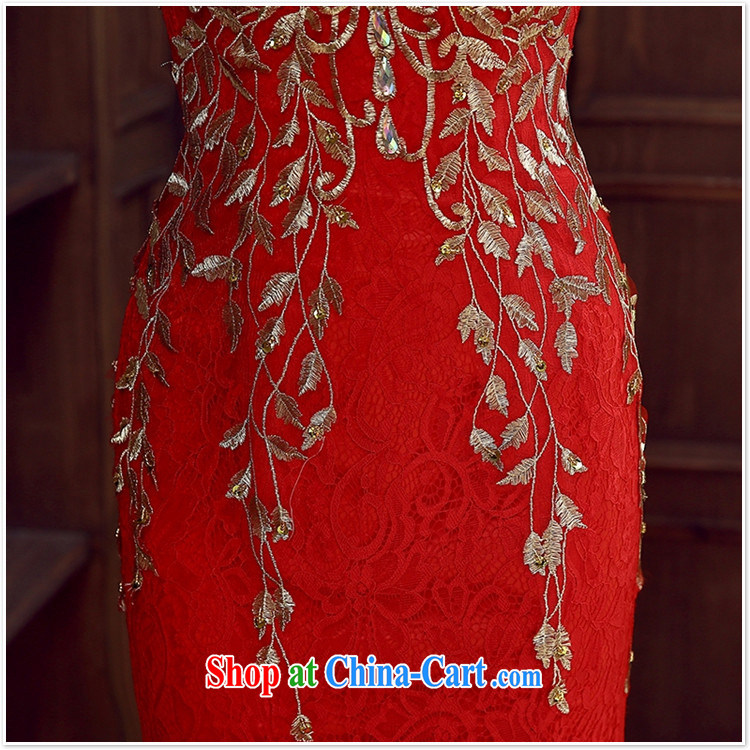 Red bridal bridesmaid wedding dress wedding toast service wedding Evening Dress long bridal with 2015 new XXL pictures, price, brand platters! Elections are good character, the national distribution, so why buy now enjoy more preferential! Health