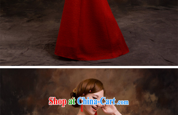 Red wedding dresses bridal toast serving evening dress new 2015 crowsfoot wedding betrothal wedding dress female XXL pictures, price, brand platters! Elections are good character, the national distribution, so why buy now enjoy more preferential! Health