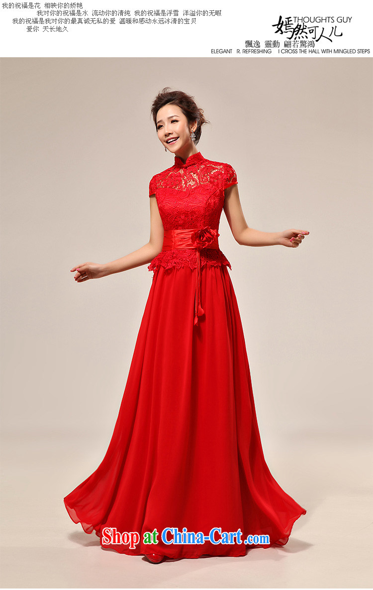 2015 new married Yi luxury sexy outfit a Field shoulder red lace bridal wedding dress LF XXL 133 pictures, price, brand platters! Elections are good character, the national distribution, so why buy now enjoy more preferential! Health