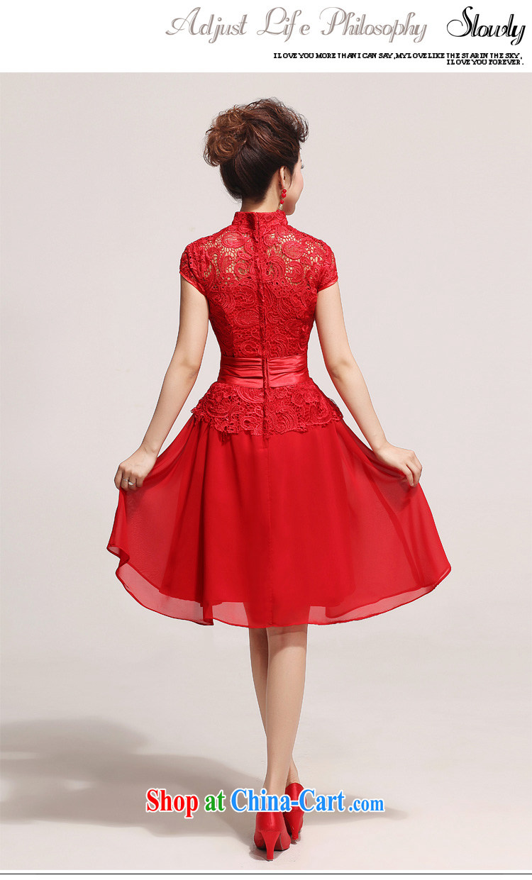 2015 new married Yi luxury sexy outfit a Field shoulder red lace bridal wedding dress LF XXL 133 pictures, price, brand platters! Elections are good character, the national distribution, so why buy now enjoy more preferential! Health