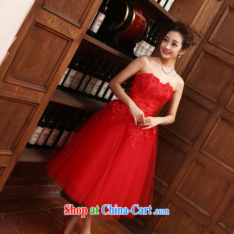 bridal dresses wedding bows new marriage, stylish and small red dress girls dress short banquet spring and summer XXL pictures, price, brand platters! Elections are good character, the national distribution, so why buy now enjoy more preferential! Health