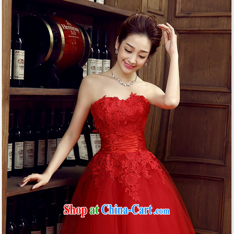 bridal dresses wedding bows new marriage, stylish and small red dress girls dress short banquet spring and summer XXL, her spirit, and, on-line shopping