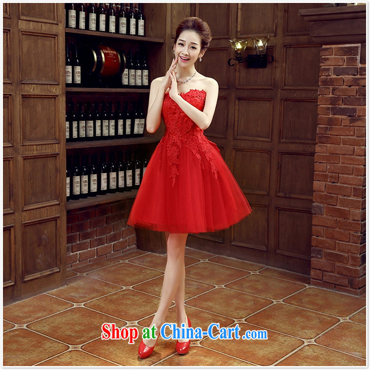 bridal dresses bows new marriage, stylish and small red dress girls dress short banquet spring and summer XXL pictures, price, brand platters! Elections are good character, the national distribution, so why buy now enjoy more preferential! Health