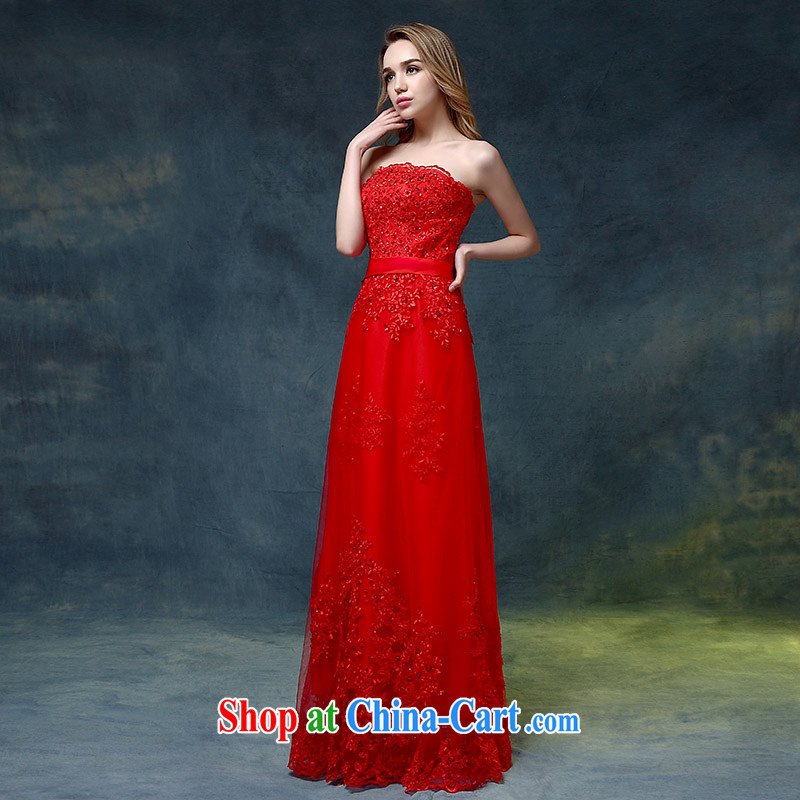 wedding dresses 2015 new stylish erase chest red tail crowsfoot toast Service Bridal dress wedding banquet red XL, according to Lin, Elizabeth, and shopping on the Internet