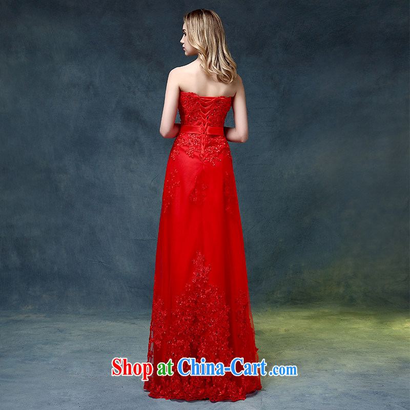 wedding dresses 2015 new stylish erase chest red tail crowsfoot toast Service Bridal dress wedding banquet red XL, according to Lin, Elizabeth, and shopping on the Internet