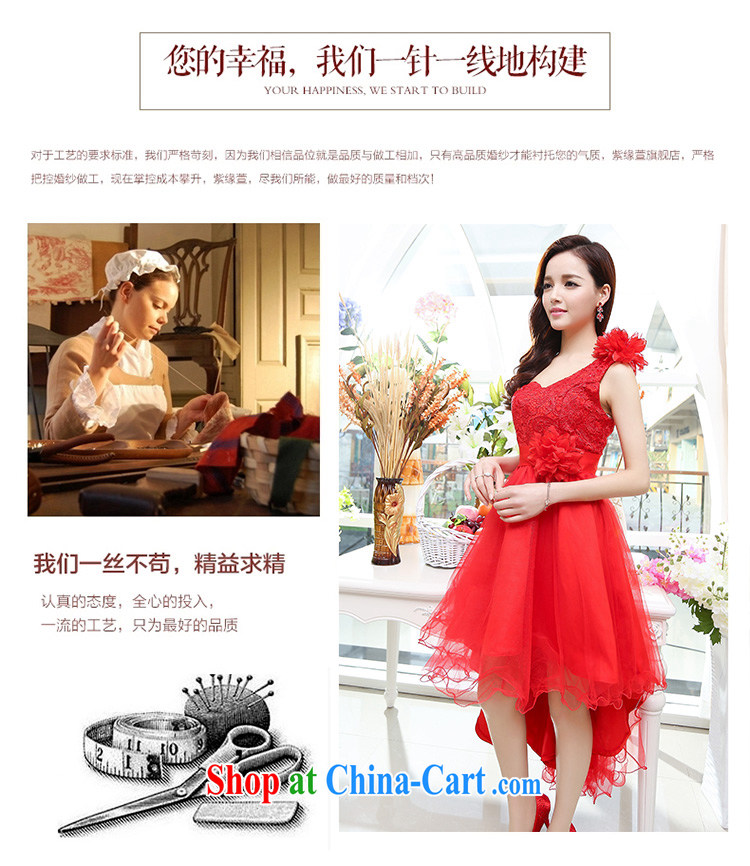 100 about 2015 spring/summer new small dress bridal bridesmaid dress sister's wedding toast serving Korean shaggy dress with dress apricot (the silk scarf) XL pictures, price, brand platters! Elections are good character, the national distribution, so why buy now enjoy more preferential! Health