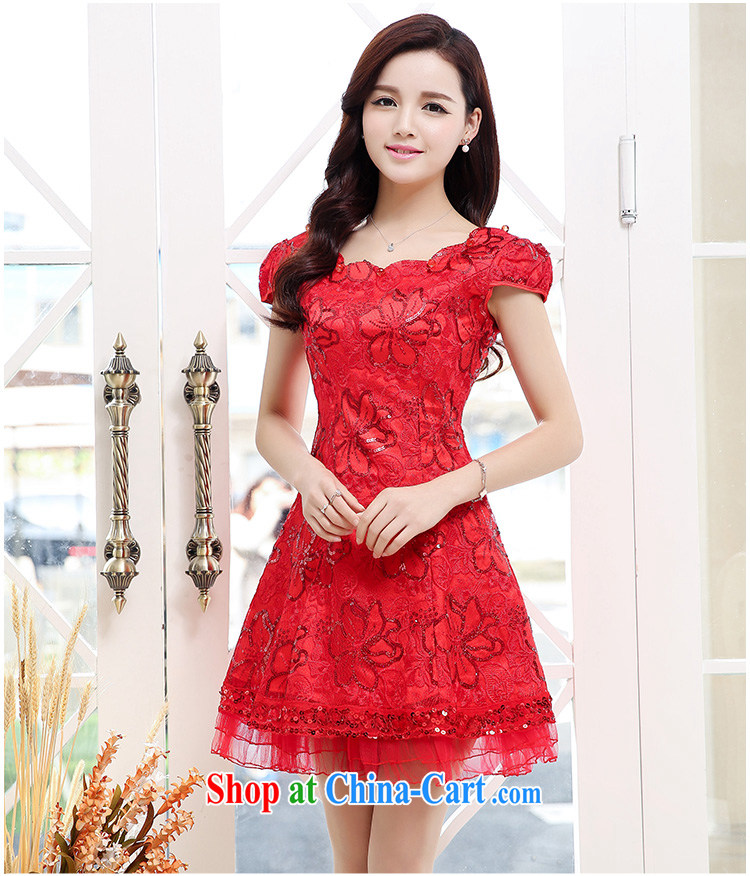 100 about 2015 new sleek and sophisticated red bridal toast serving short and elegant lace wedding dresses style beauty dresses red (the silk scarf) XXL pictures, price, brand platters! Elections are good character, the national distribution, so why buy now enjoy more preferential! Health