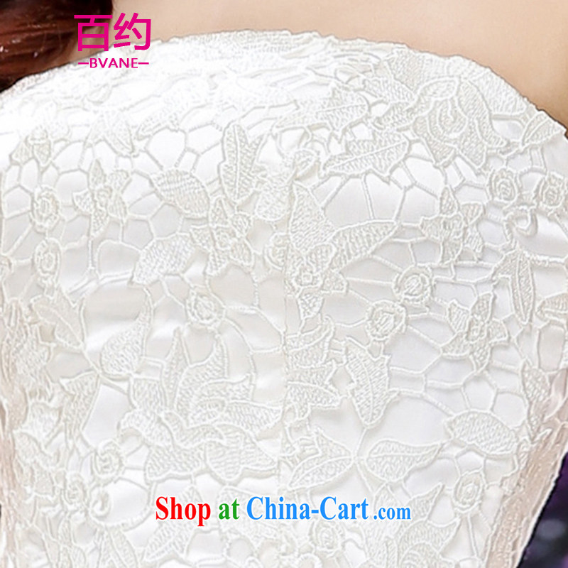 100 about 2015 new marriages served toast short stylish bridesmaid tied with wedding dress upscale chopper dress pregnant women dress white (the silk scarf) XL, 100 (BVANE), shopping on the Internet