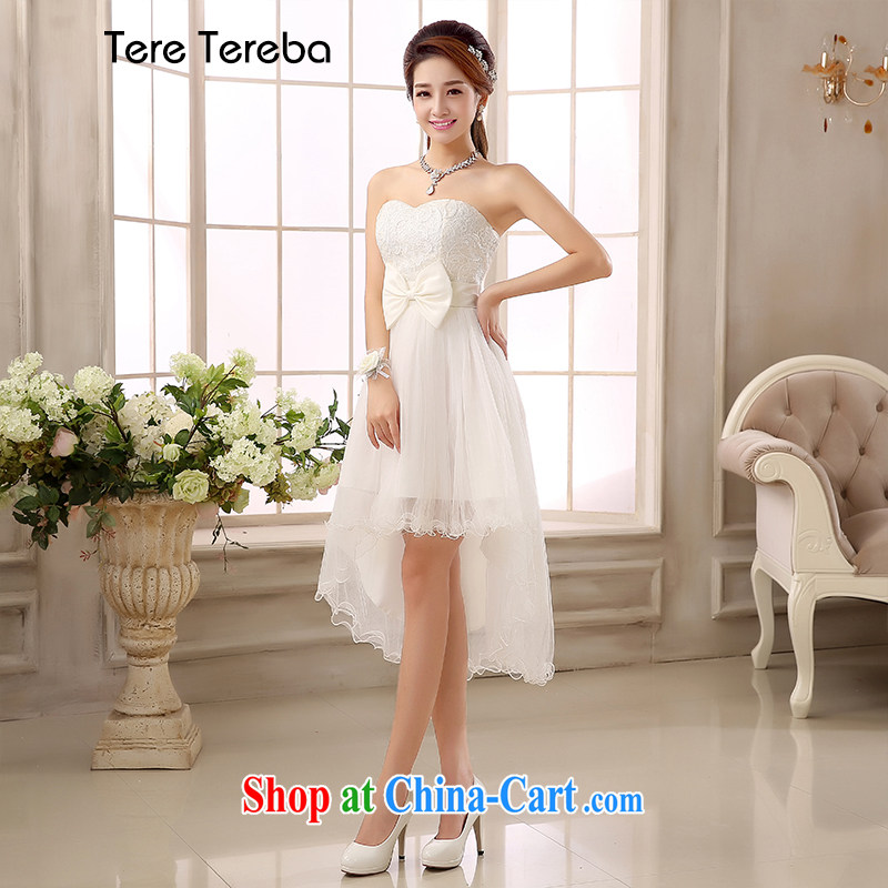 Tere Tereba dress long red marriage bridesmaid toast banquet dress bridesmaid sister dress short 2234 white are code