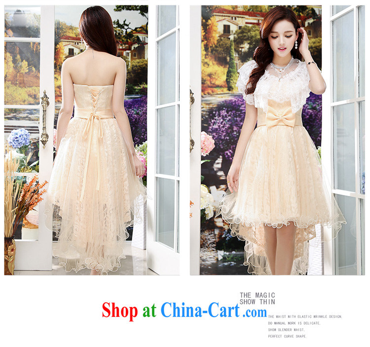 The world 2014 new, name-won the Hong Kong Wind short-sleeved cultivating good wedding A Field dresses wedding dresses 1557 apricot XXL pictures, price, brand platters! Elections are good character, the national distribution, so why buy now enjoy more preferential! Health