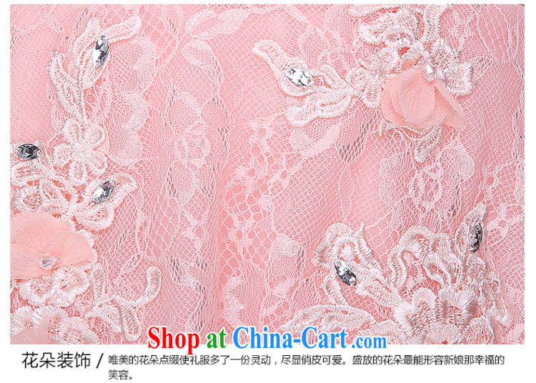 Ting Beverly bridesmaid clothing, bridal toast serving New 2015 wedding dress marriage short summer field shoulder dress girls banquet Pink Pink XXL pictures, price, brand platters! Elections are good character, the national distribution, so why buy now enjoy more preferential! Health
