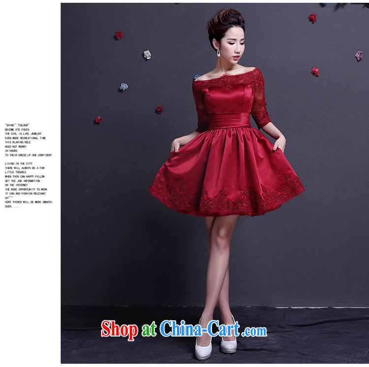 The woman bows Service Bridal 2015 spring short red dress, married a field in shoulder cuff pocket dress, short dress beauty graphics thin red XXL pictures, price, brand platters! Elections are good character, the national distribution, so why buy now enjoy more preferential! Health
