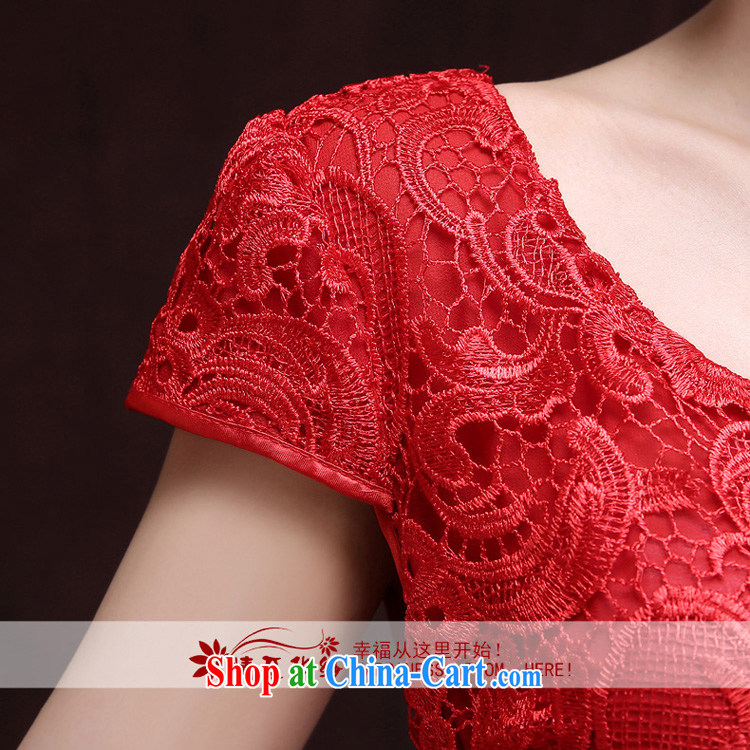 The china yarn dress 2015 new short wedding dress Spring Summer bridal toast clothing bridesmaid clothing female Red banquet red XXL pictures, price, brand platters! Elections are good character, the national distribution, so why buy now enjoy more preferential! Health