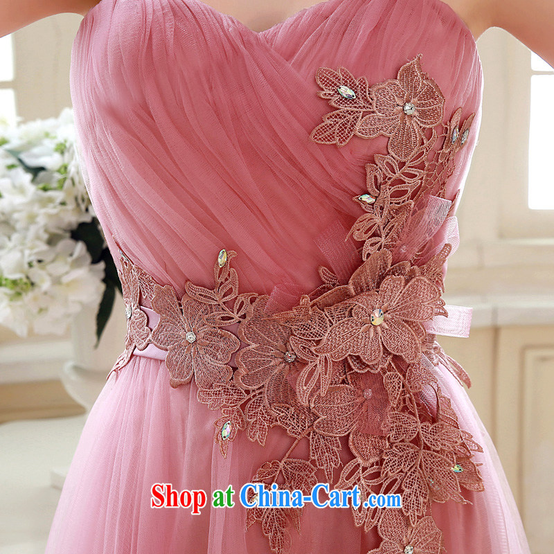 Love so Peng 2015 spring and summer new bridesmaid dresses serving long, sister dress bride's toast wiped his chest bridesmaid dress evening dress pink Customer to size the Do Not Support return to love so Pang, shopping on the Internet
