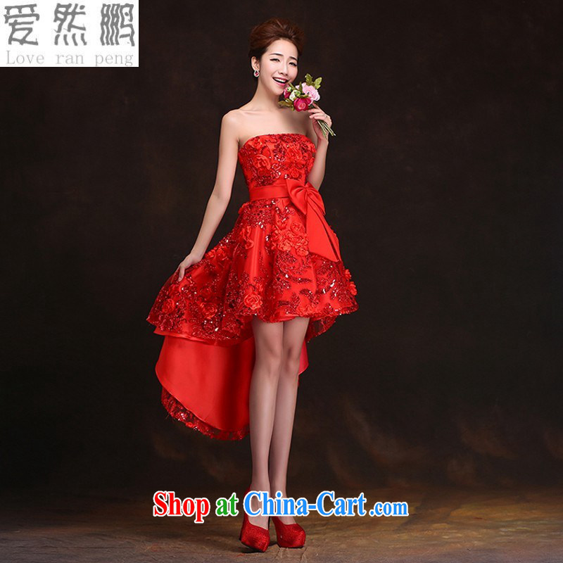 Love, Norman short red bridal toast service 2015 spring and summer new wedding dresses wedding dress short skirt girls bridesmaid service customer to size the Do Not Support RMA
