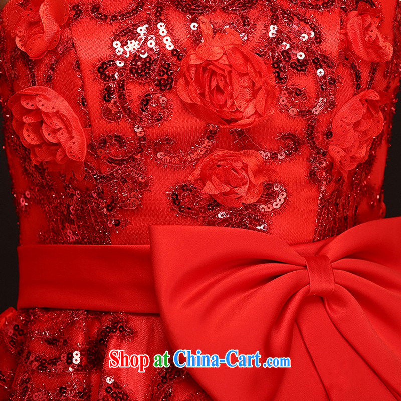 Love, Norman short red bridal toast service 2015 spring and summer new wedding dresses wedding dress short skirt girls bridesmaid service customer to size the Do Not Support return to love so Pang, shopping on the Internet