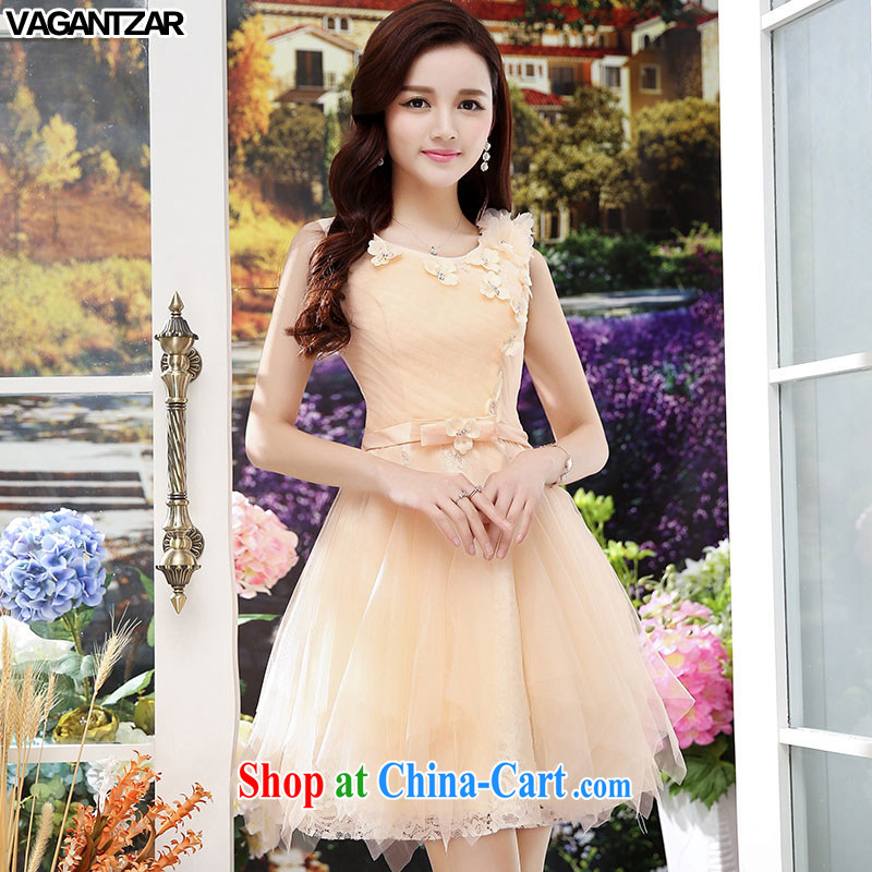 2015 VAGANTZAR New Name Yuan dress small fragrant wind sleeveless beauty exclusive wedding dresses wedding dress red M, VAGANTZAR, shopping on the Internet