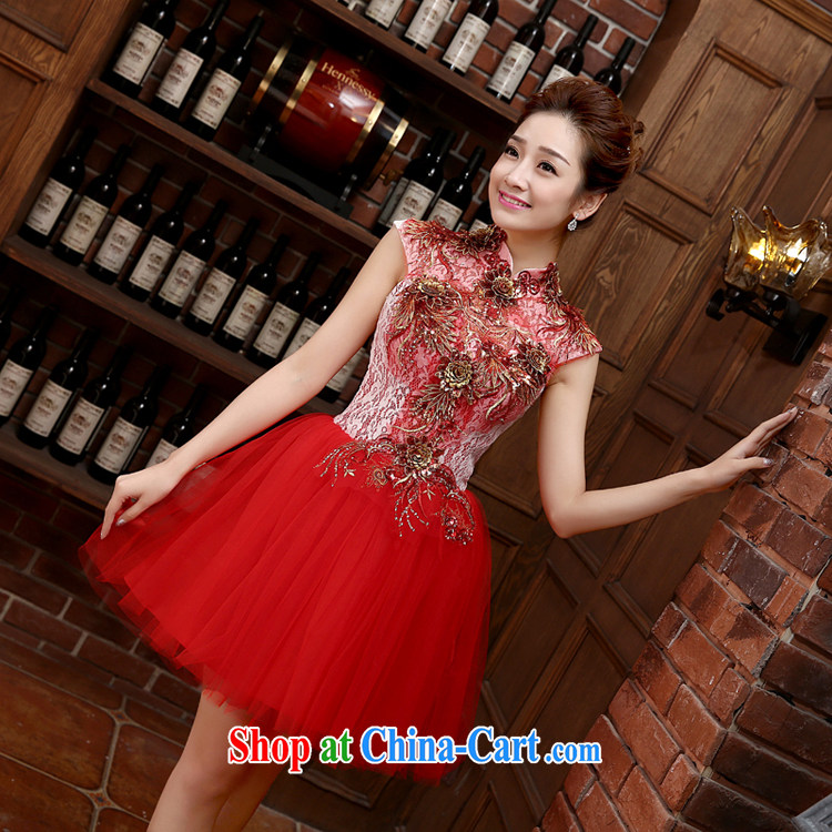 Rain is still Yi marriages served toast 2015 new short, small dress red evening dress Banquet hosted summer dresses girl dresses LF 217 red tailored pictures, price, brand platters! Elections are good character, the national distribution, so why buy now enjoy more preferential! Health