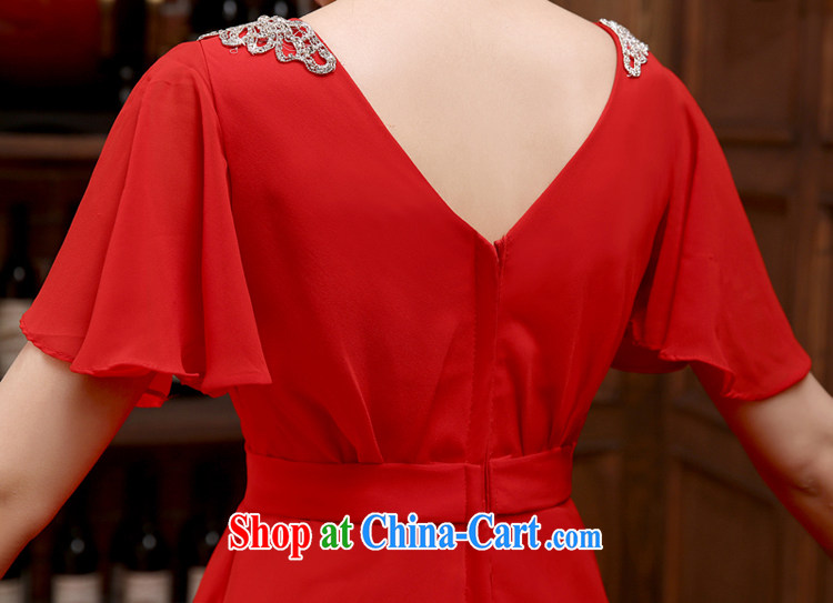 Rain is still Yi marriages bows new dual-shoulder stylish red long dress the hotel banquet dress elegant parquet drill gown LF 218 red tailored pictures, price, brand platters! Elections are good character, the national distribution, so why buy now enjoy more preferential! Health