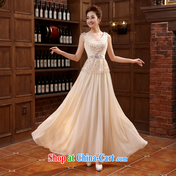 Rain is still clothing bridal wedding dresses wedding dresses long bows, serving dinner to the hotel dress elegant dresses shoulders nails Pearl spring and summer, 220 LF champagne color L pictures, price, brand platters! Elections are good character, the national distribution, so why buy now enjoy more preferential! Health