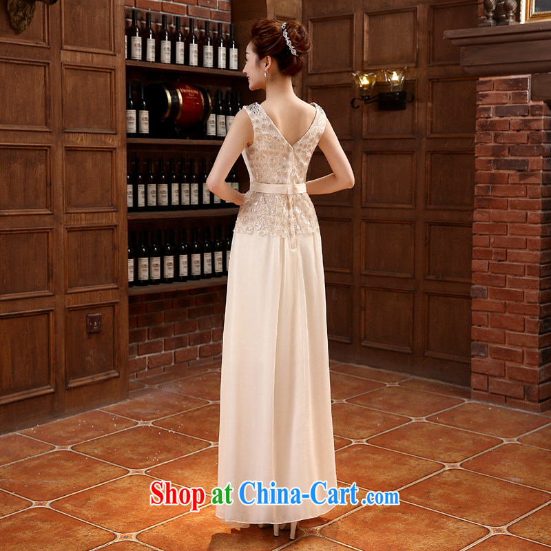 Rain is still clothing bridal wedding dresses wedding dresses long bows, serving dinner to the hotel dress elegant dresses shoulders nails Pearl spring and summer, 220 LF champagne color L, rain is still clothing, shopping on the Internet