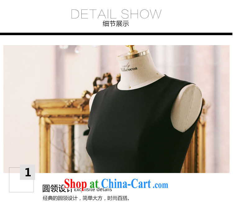 Anna soon Elizabeth summer 2015 round neck sleeveless received a video thin 100 hem dresses snow woven skirt dress skirt L 9111 black M pictures, price, brand platters! Elections are good character, the national distribution, so why buy now enjoy more preferential! Health
