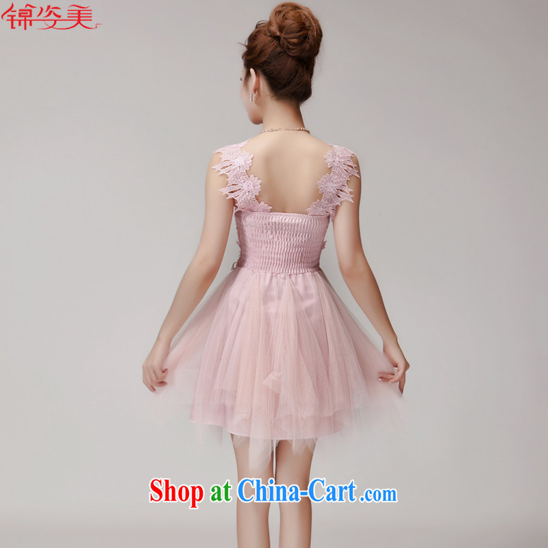 kam beauty new hook-blossoms, small dress manually set a pearl Princess Won the lumbar shaggy skirts dresses M 3097 pink, Kam beauty (JZM), online shopping