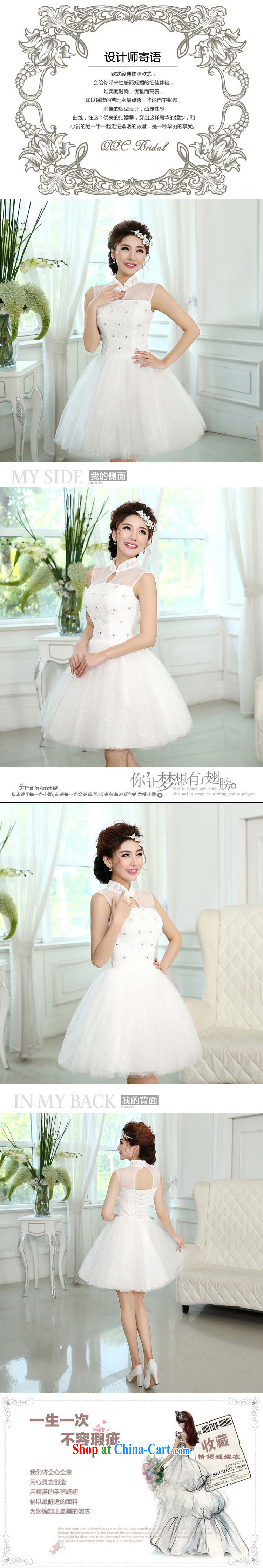 Optimize video 2015 new Princess Evening Dress dress Korean bridesmaid clothing white shoulders, short small dress 009 ycf XXL pictures, price, brand platters! Elections are good character, the national distribution, so why buy now enjoy more preferential! Health