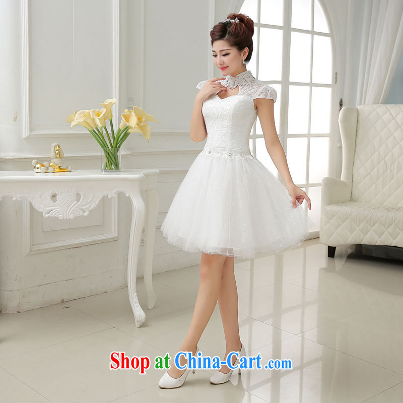 Optimize Philip Wong 2015 spring and summer new lace short white dress bridal wedding toast serving small dress skirt 012 ycf XXL, optimize, and shopping on the Internet