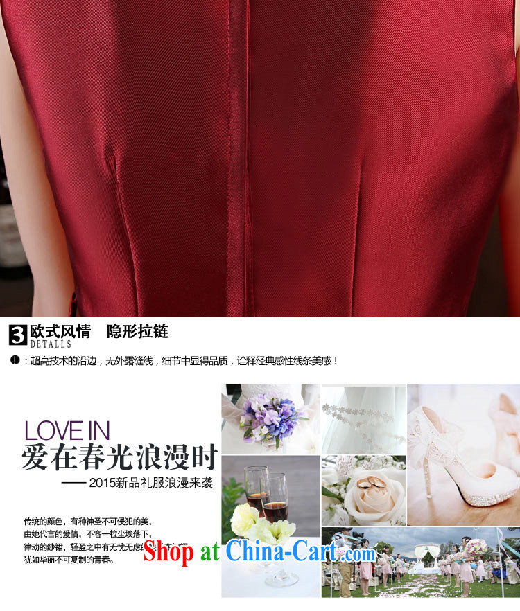 2015 New Field shoulder marriages served toast Korean dress uniform performance short Banquet Hosted Service wine red L pictures, price, brand platters! Elections are good character, the national distribution, so why buy now enjoy more preferential! Health