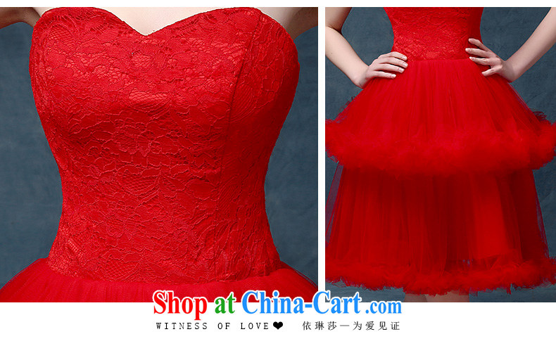 According to Lin Sha Evening Dress 2015 new bride wedding toast clothing Korean dress short lace dress female Red S pictures, price, brand platters! Elections are good character, the national distribution, so why buy now enjoy more preferential! Health
