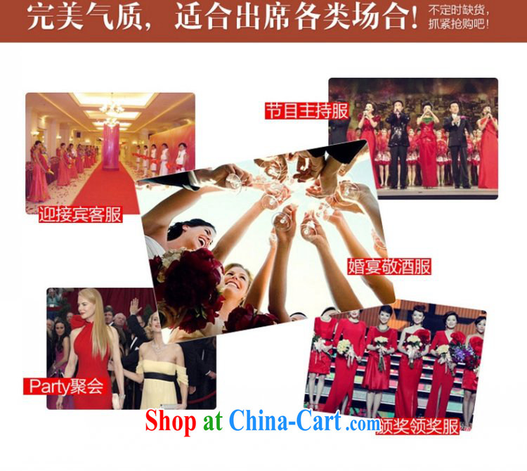 Ting Beverly bridesmaid dresses new 2015 spring bridal wedding dress beauty and stylish double-shoulder bows clothing red girl summer short dress dresses red XXL pictures, price, brand platters! Elections are good character, the national distribution, so why buy now enjoy more preferential! Health