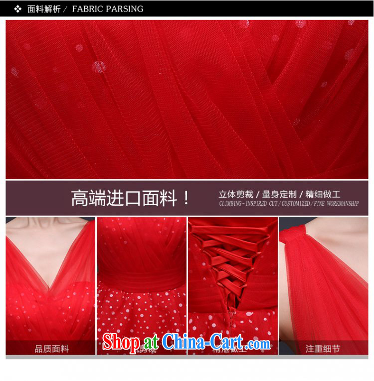 Ting Beverly bridesmaid dresses new 2015 spring bridal wedding dress beauty and stylish double-shoulder bows clothing red girl summer short dress dresses red XXL pictures, price, brand platters! Elections are good character, the national distribution, so why buy now enjoy more preferential! Health